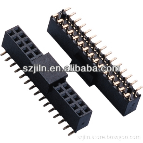2.54mm Pin Female Header Dual Row SMT 6pin Connector